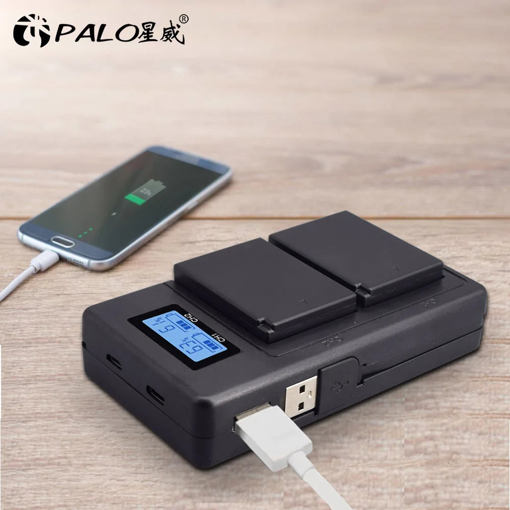 Rechargeable Camera Battery – LP-E10 Type, 7.4V 2200mAh, Compatible with Canon EOS DSLR Models