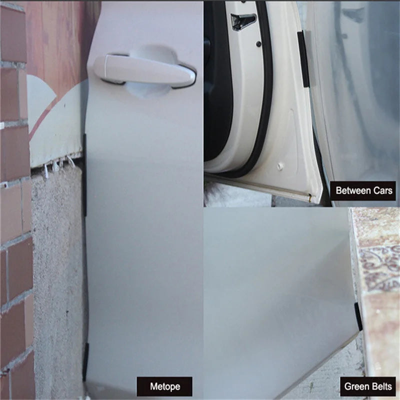 Universal Anti-Scratch Car Door Edge and Bumper Protector Set – Black or Transparent