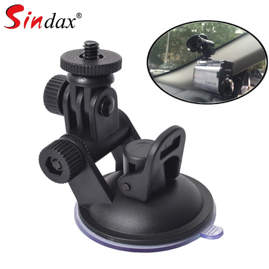 Universal Car Suction Cup Mount Tripod Holder for Dash Cameras and Action Cameras