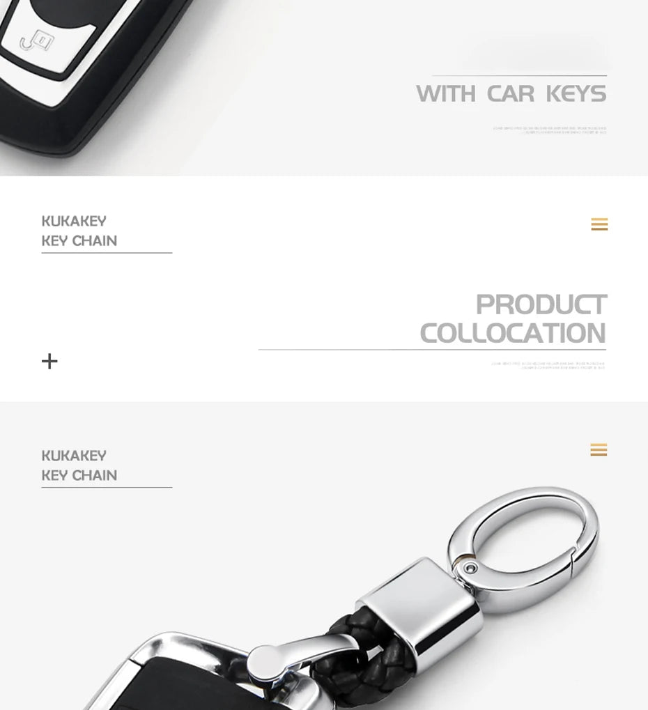 Fashion Retro Leather and Zinc Alloy Keychain – Handwoven Charm for Women