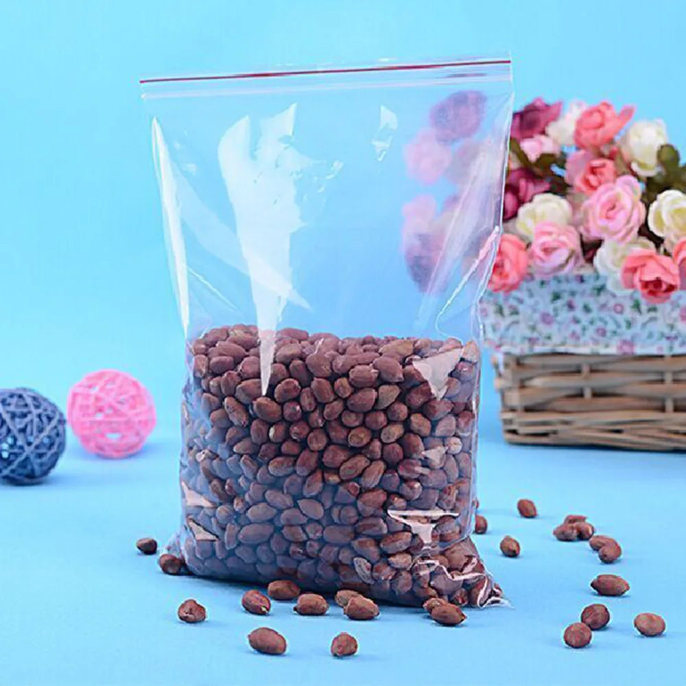 200ml Reusable Plastic Food Storage Bags – Square, Foldable, Eco-Friendly