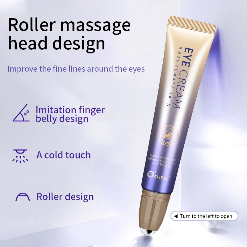 O'CHEAL Anti-Wrinkle Eye Cream with Roller Ball – Hydrating, Quick-Dry, Anti-Aging Serum – 20g