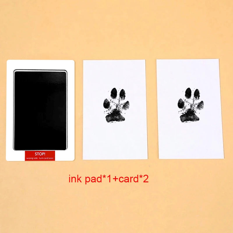 Clean-Touch Pet Paw Print Kit – Ink Pad with 2 Impression Papers for Dogs and Cats