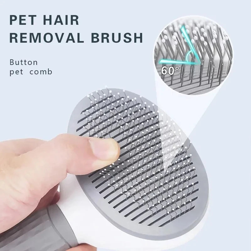 Pet Hair Removal Brush – Slicker Grooming Brush with Stainless Steel Pins for Dogs and Cats