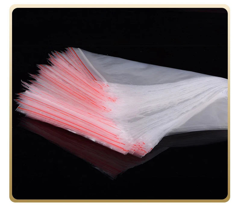 200ml Reusable Plastic Food Storage Bags – Square, Foldable, Eco-Friendly
