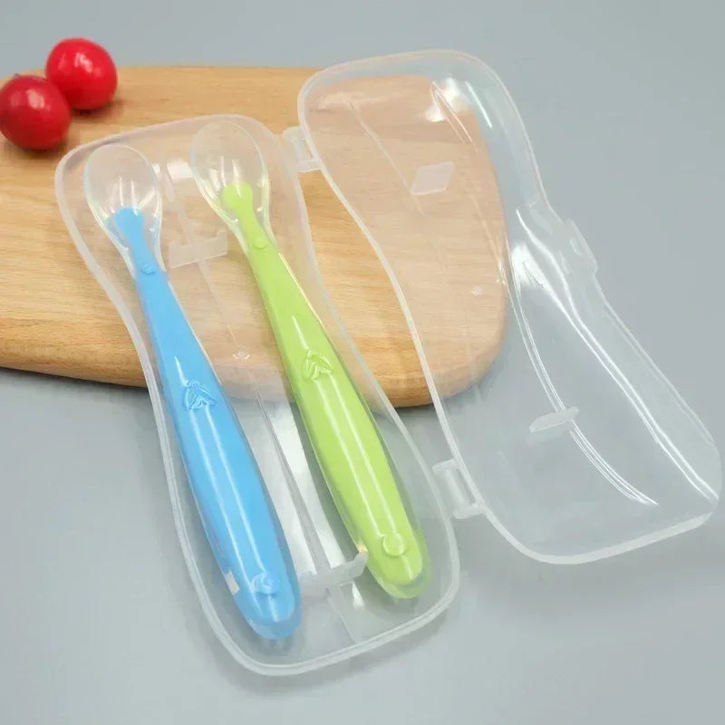 Silicone Baby Spoon and Fork Set – Safe, Latex-Free Flatware for Babies and Kids