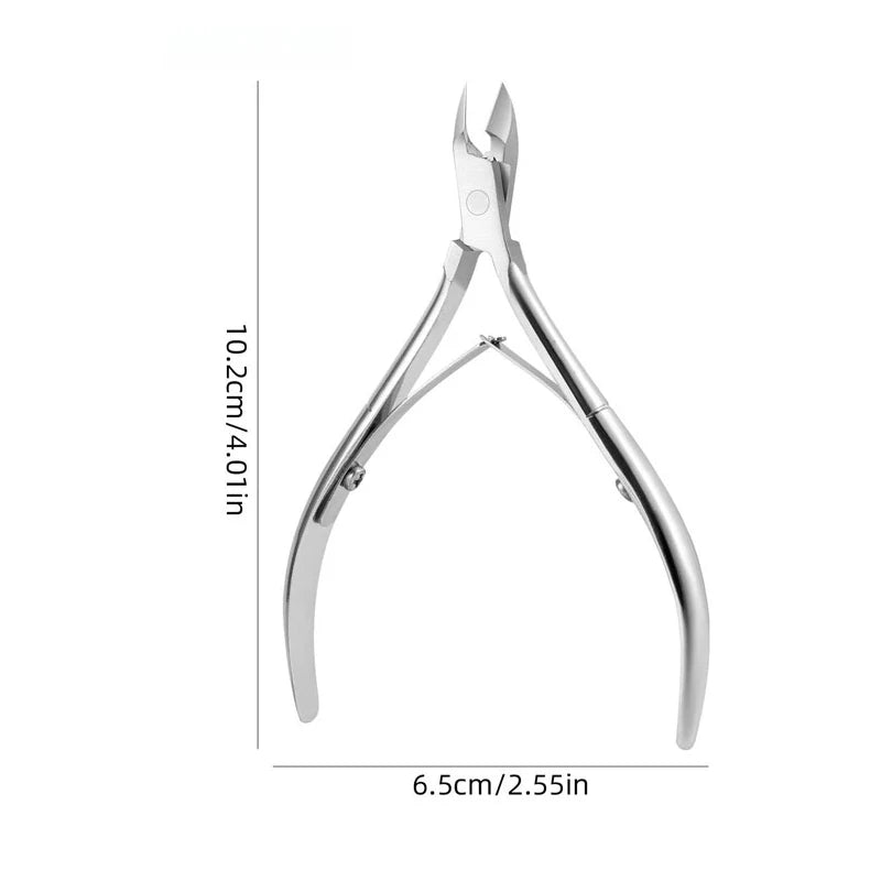 Professional Stainless Steel Nail Cuticle Nipper – Precision Clipper for Manicure & Pedicure