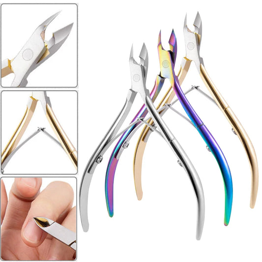 Professional Stainless Steel Nail Cuticle Nipper – Precision Clipper for Manicure & Pedicure