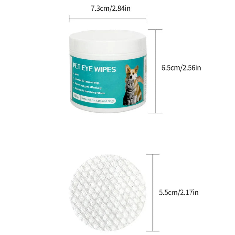 Gentle Pet Eye and Fur Cleaning Wipes – For Dogs and Cats