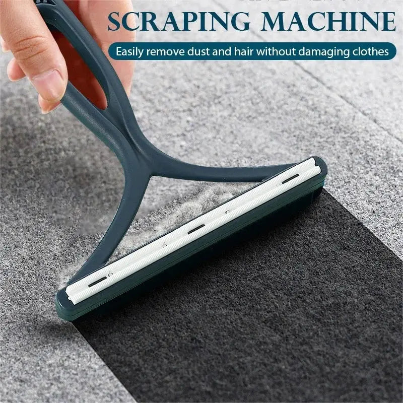 Portable Lint Remover Brush – Double-Sided Copper Blade for Pet Hair, Fabric & Carpet