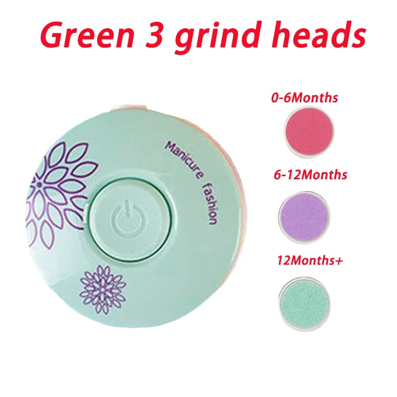 Electric Nail Polisher – Portable Clipper & Trimmer for Babies and Kids