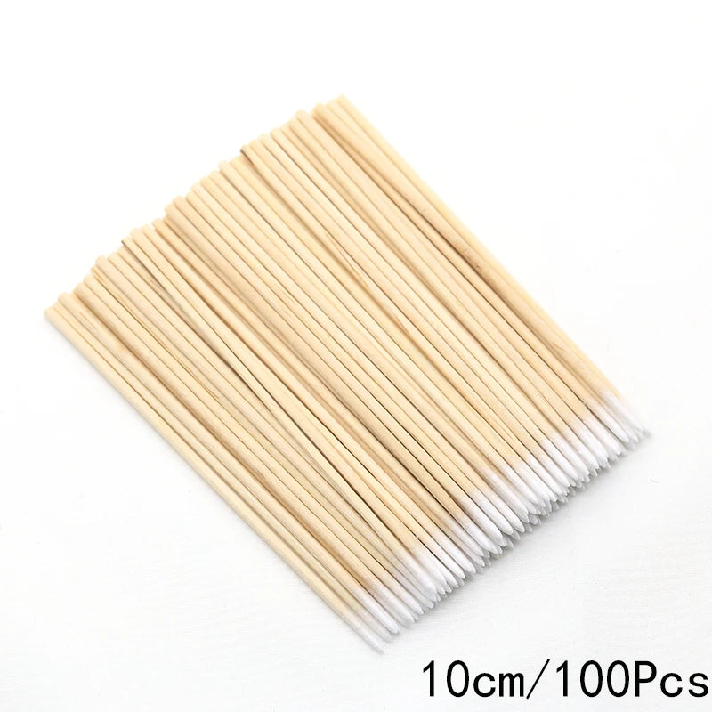 FUMOSIK Orange Wood Cuticle Pusher Combo – Natural Wooden Double-Ended Cuticle Remover Sticks