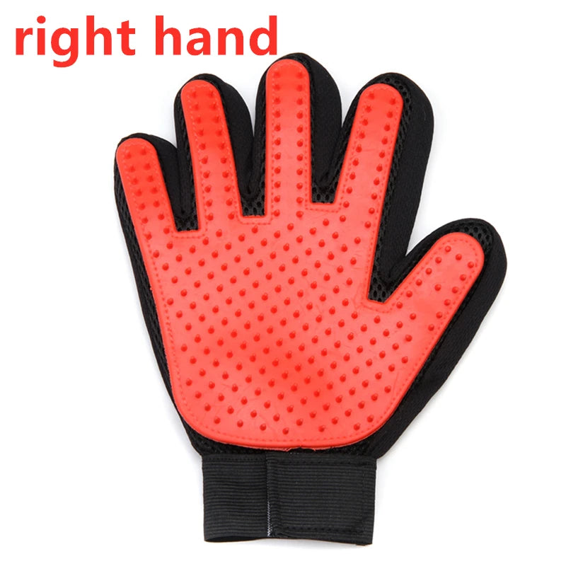 Pet Grooming Glove – Deshedding & Bath Brush for Cats and Dogs – Soft Silicone & Adjustable Fit