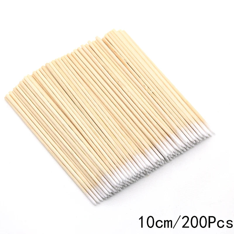 FUMOSIK Orange Wood Cuticle Pusher Combo – Natural Wooden Double-Ended Cuticle Remover Sticks