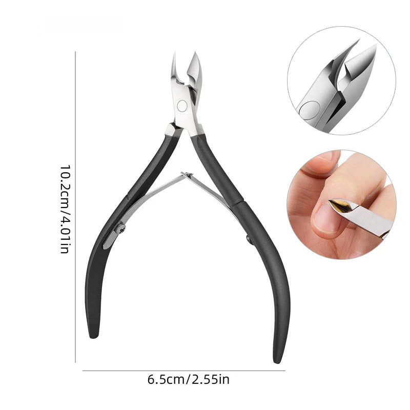 Professional Stainless Steel Nail Cuticle Nipper – Precision Clipper for Manicure & Pedicure