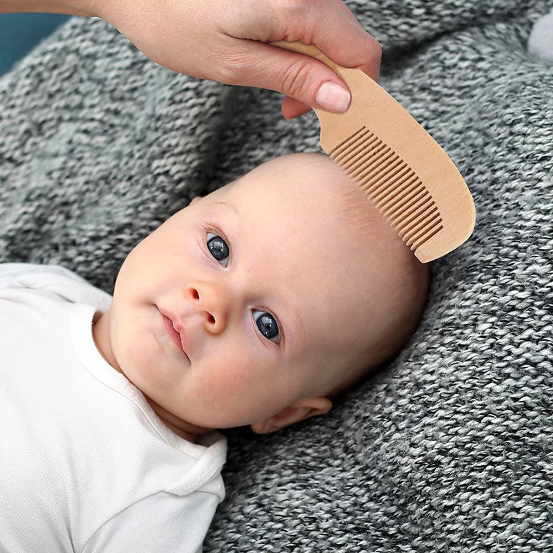 Soft Wool and Nylon Baby Comb – Gentle Hair Brush for Babies and Kids