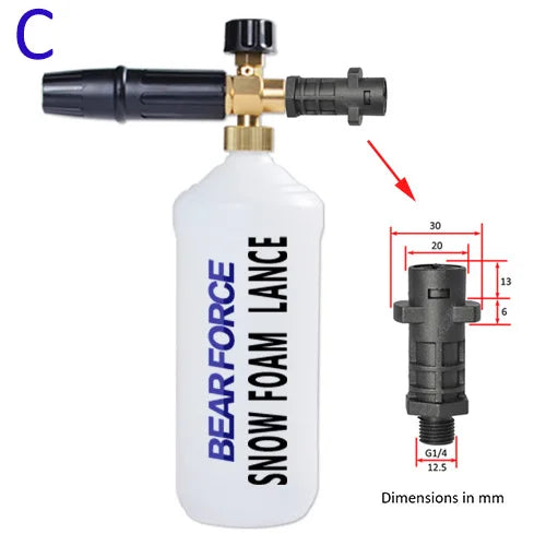 Foam Lance with 1L Bottle – Compatible with Karcher K2 to K7 Pressure Washers