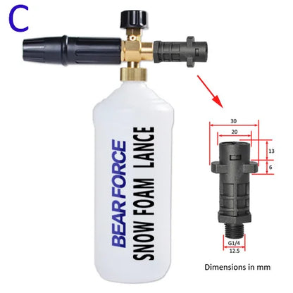 Foam Lance with 1L Bottle – Compatible with Karcher K2 to K7 Pressure Washers
