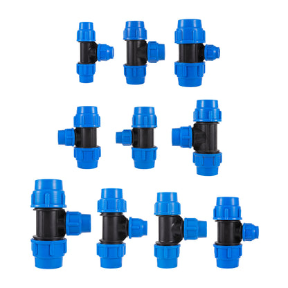 50-Pack 1/4 Inch Hose Brackets – Quick Connect Clips for 4/7mm Drip Irrigation Tubing