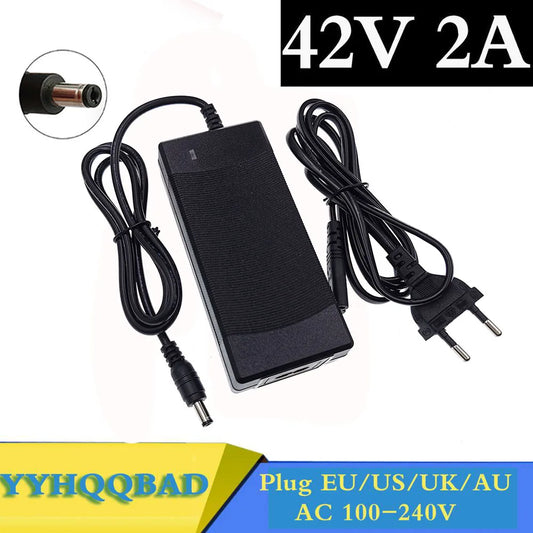 42V 2A Lithium Battery Charger – for 36V (10S) Li-ion / Li-poly Battery Packs – UK Plug