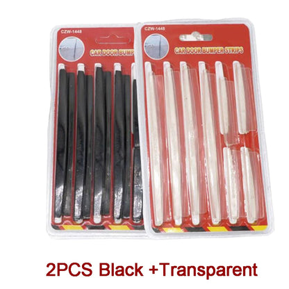 Universal Anti-Scratch Car Door Edge and Bumper Protector Set – Black or Transparent