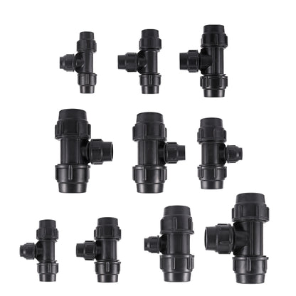50-Pack 1/4 Inch Hose Brackets – Quick Connect Clips for 4/7mm Drip Irrigation Tubing