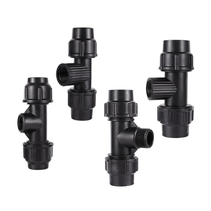 50-Pack 1/4 Inch Hose Brackets – Quick Connect Clips for 4/7mm Drip Irrigation Tubing