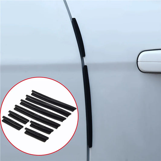 Universal Anti-Scratch Car Door Edge and Bumper Protector Set – Black or Transparent