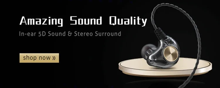 3.5mm Wired In-Ear Headphones with Microphone – Stereo Sound, Flat Tangle-Free Cable, Noise Isolation