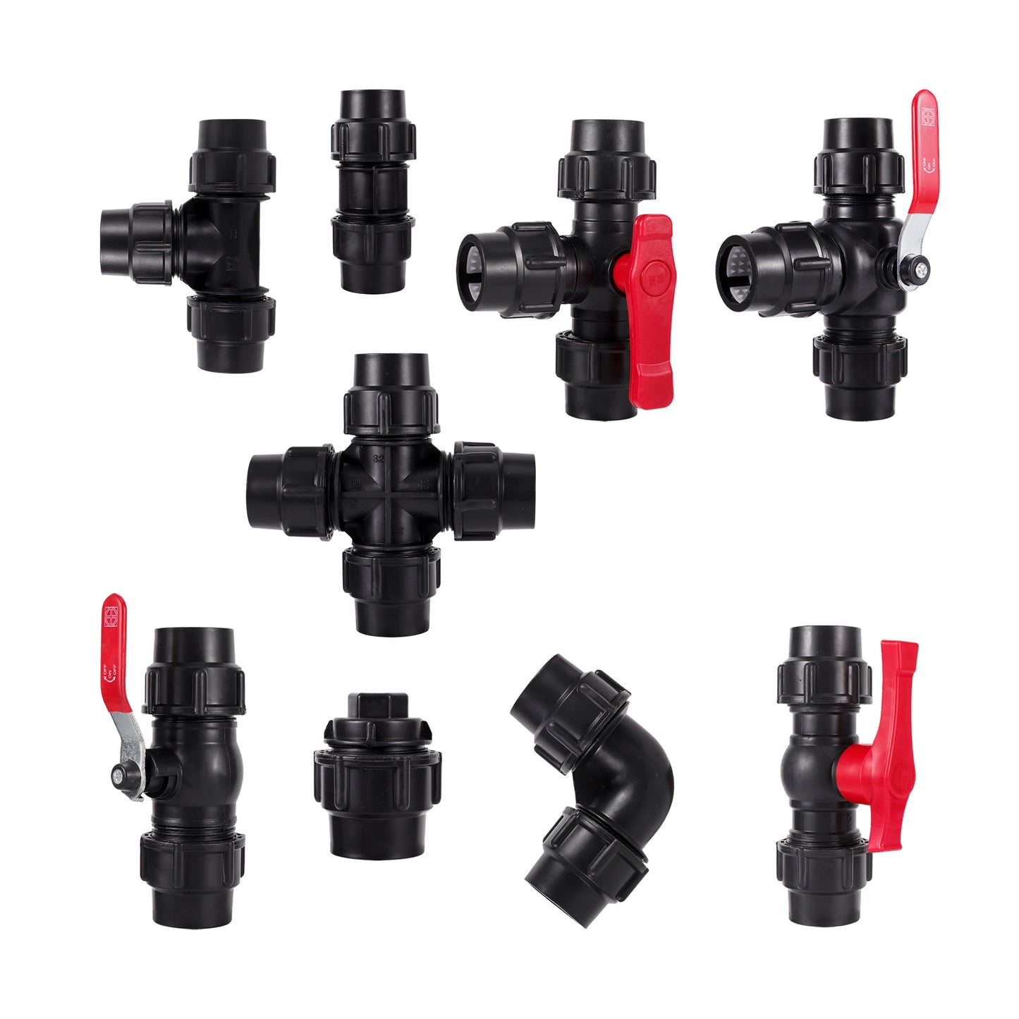 Agriculture Venturi Fertilizer Injector kit with 1/2 Inch to 3/4 Inch Thread Greenhouse Irrigation Fitting Ozone Injector 1 Set
