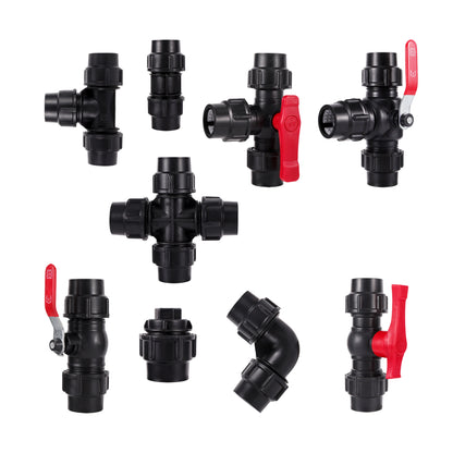 Agriculture Venturi Fertilizer Injector kit with 1/2 Inch to 3/4 Inch Thread Greenhouse Irrigation Fitting Ozone Injector 1 Set