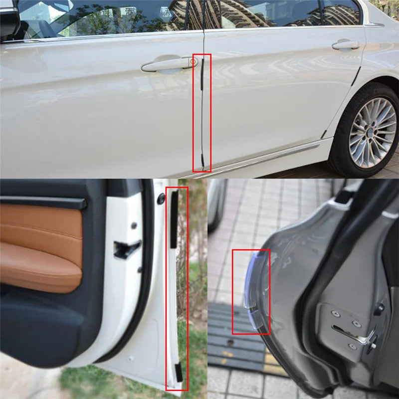 Universal Anti-Scratch Car Door Edge and Bumper Protector Set – Black or Transparent
