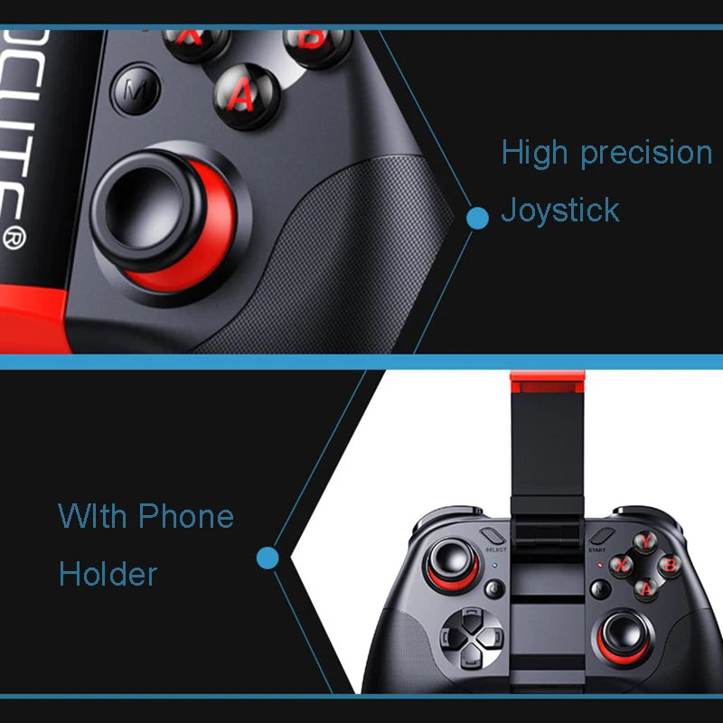 Virtual Reality Headset with Wireless Bluetooth Controller – 3D VR Glasses for Smartphones (4.7–6.1")