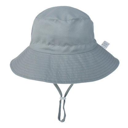 Kids Sun Hat – Adjustable Chin Strap Bucket Hat with UPF50+ UV Protection – For Ages 0-8