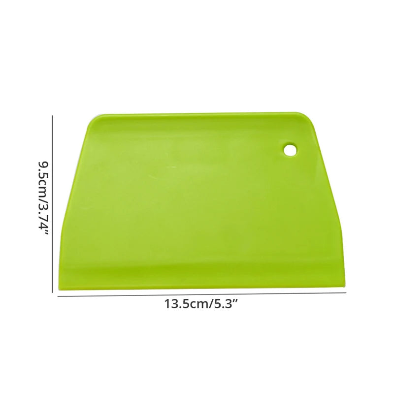 Stainless Steel Dough Scraper & Pastry Cutter – With Curved Handle, Bench Chopper Tool