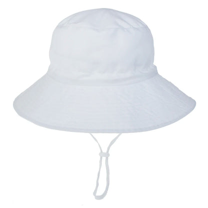 Kids Sun Hat – Adjustable Chin Strap Bucket Hat with UPF50+ UV Protection – For Ages 0-8