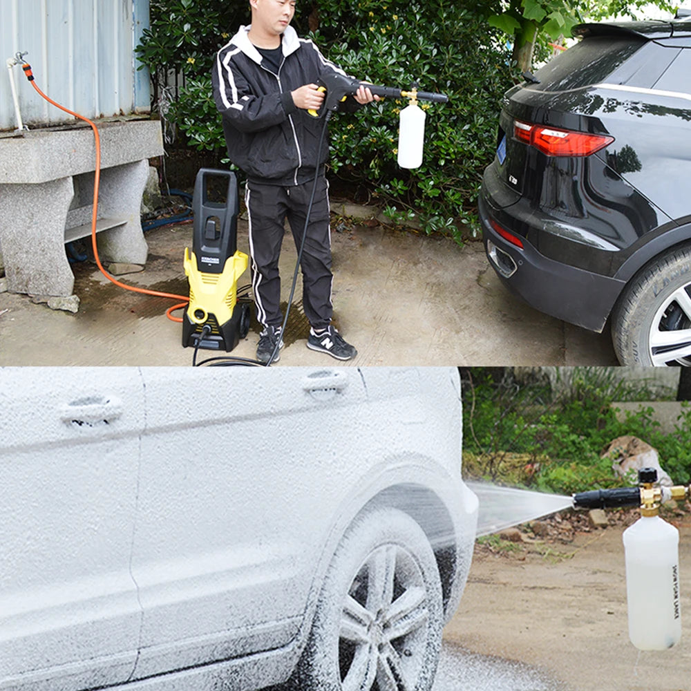 Foam Lance with 1L Bottle – Compatible with Karcher K2 to K7 Pressure Washers