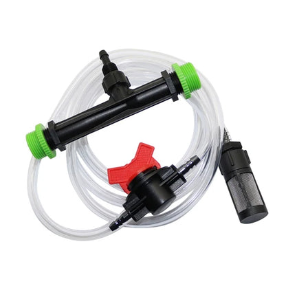 Agriculture Venturi Fertilizer Injector kit with 1/2 Inch to 3/4 Inch Thread Greenhouse Irrigation Fitting Ozone Injector 1 Set