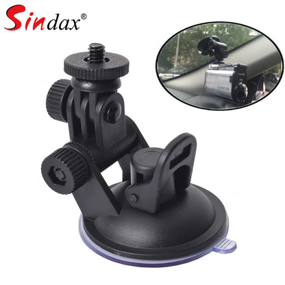 Universal Car Suction Cup Mount Tripod Holder for Dash Cameras and Action Cameras
