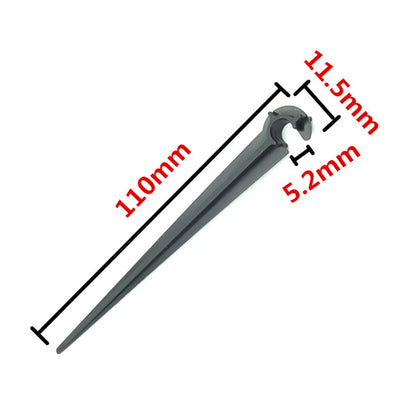 50-Pack 1/4 Inch Hose Brackets – Quick Connect Clips for 4/7mm Drip Irrigation Tubing