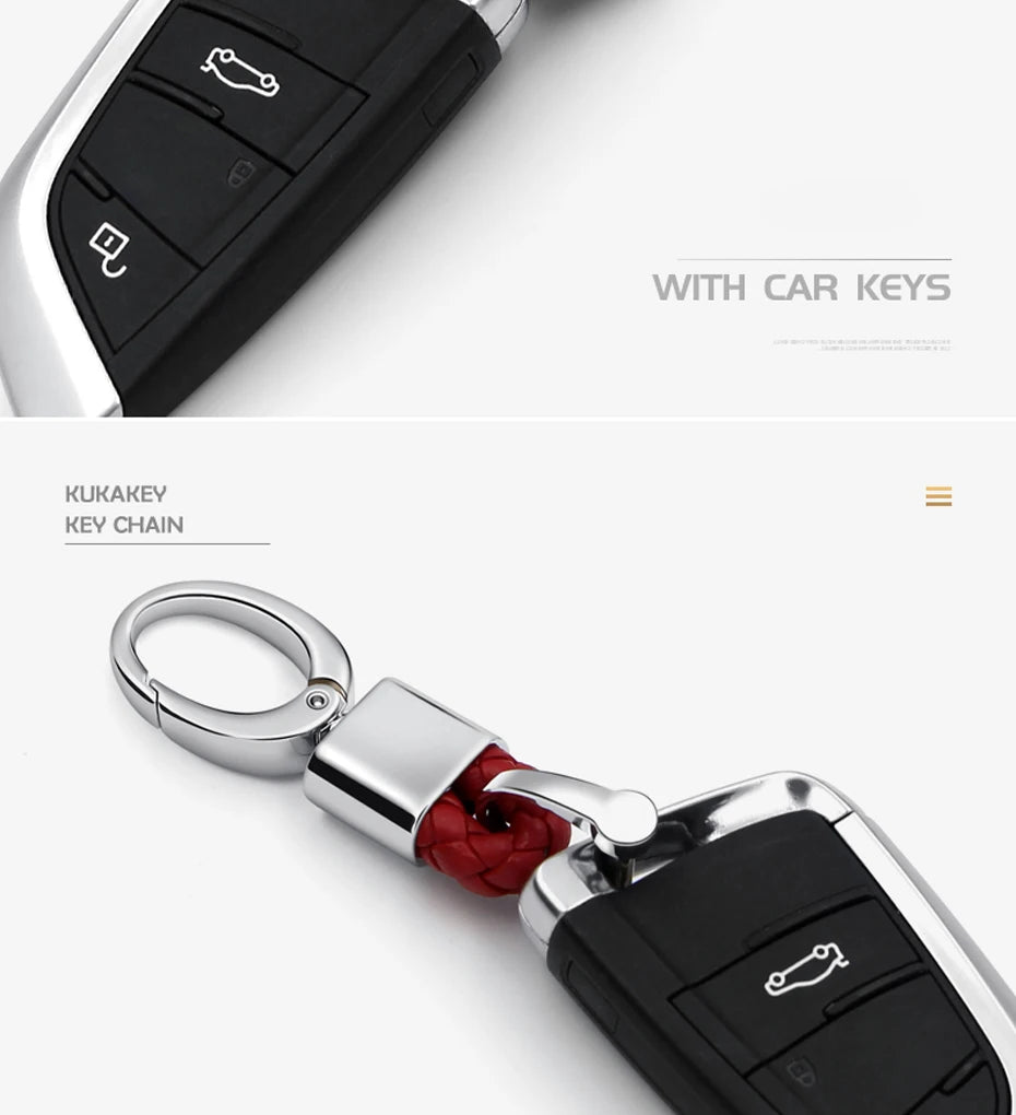 Fashion Retro Leather and Zinc Alloy Keychain – Handwoven Charm for Women