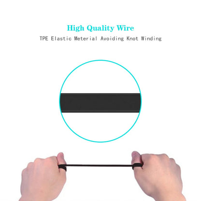 3.5mm Wired In-Ear Headphones with Microphone – Stereo Sound, Flat Tangle-Free Cable, Noise Isolation