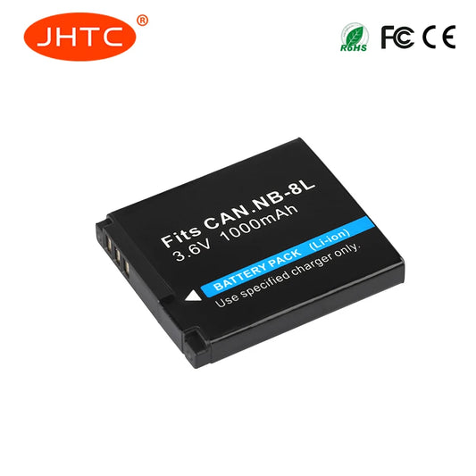 Rechargeable NB-8L Type Battery – 1000mAh 3.6V for Compact Digital Cameras
