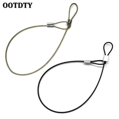 Stainless Steel Safety Tether Wire – 30cm Coated Lanyard for Action Cameras & Outdoor Gear