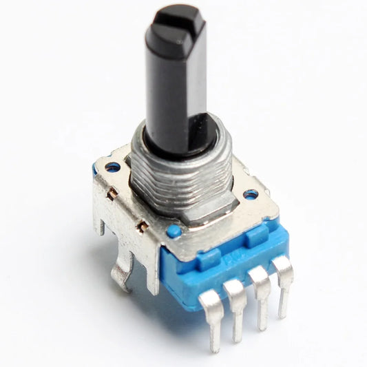 10K Rotary Potentiometer – 4-Pin, Top Adjustment, D-Shaft, Linear B Type