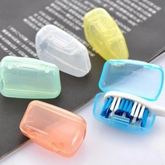 Toothbrush Head Covers – 5-Piece Set, Travel-Friendly, Food-Grade Plastic