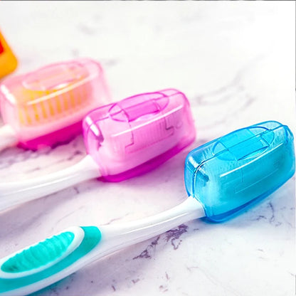 Toothbrush Head Covers – 5-Piece Set, Travel-Friendly, Food-Grade Plastic