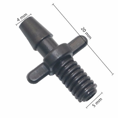 100pcs Irrigation Split Connectors – 5mm Thread Adapters for 3/5mm Micro Drip Hose