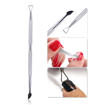 Double-Ended Cuticle Pusher - Stainless Steel