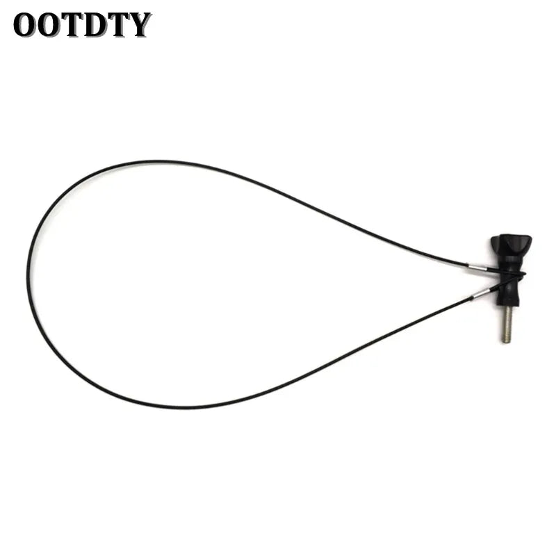 Stainless Steel Safety Tether Wire – 30cm Coated Lanyard for Action Cameras & Outdoor Gear
